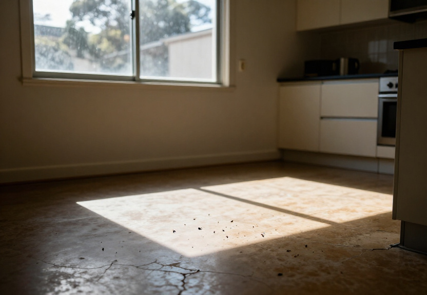 Cockroach infestation in a Padstow kitchen before treatment